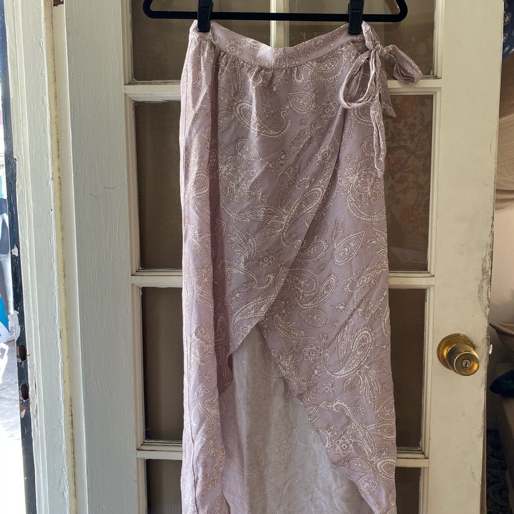 Tobi Flowy Wrap Skirt